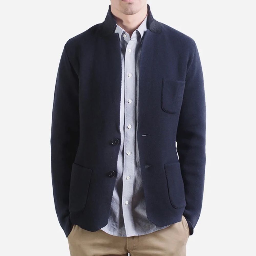 Everlane The Slim Sweater Blazer Blue Men’s